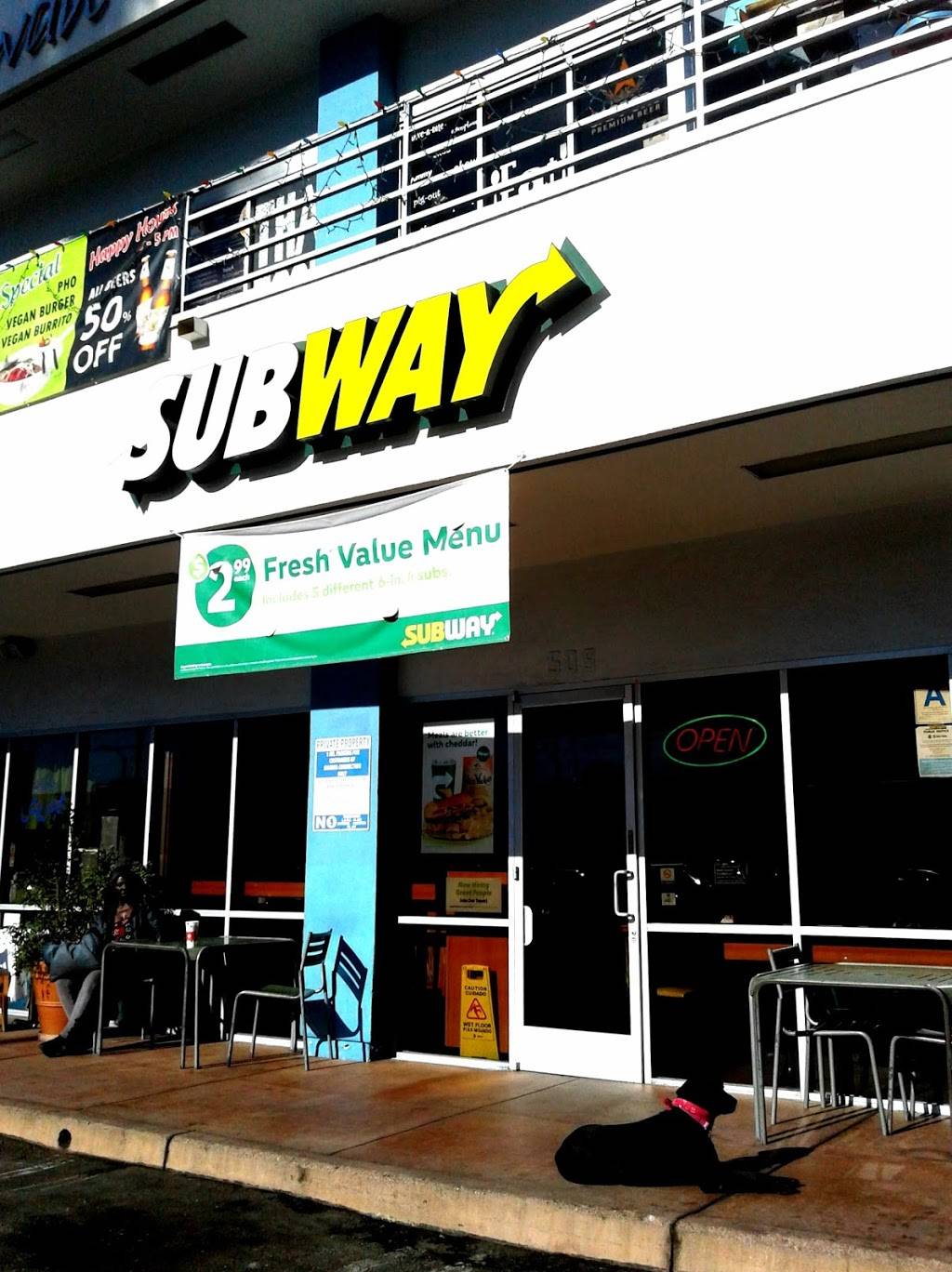 Subway Restaurants | restaurant | 509 W Washington Blvd, Venice, CA 90291, USA | 3103059998 OR +1 310-305-9998