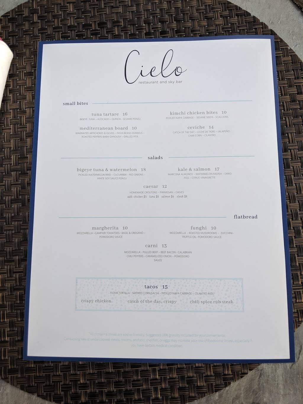Cielo Restaurant & Sky Bar | restaurant | 777 N Ocean Dr, Hollywood, FL 33019, USA | 9546133716 OR +1 954-613-3716