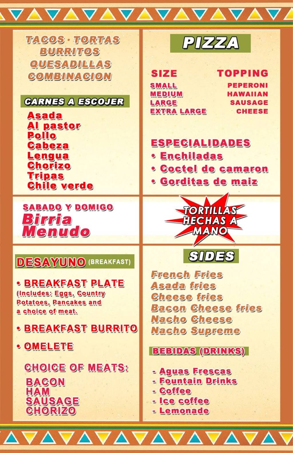 Taqueria and Pizzeria La Imperial | restaurant | 3390 W Mt Whitney Ave, Riverdale, CA 93656, USA | 5596327019 OR +1 559-632-7019