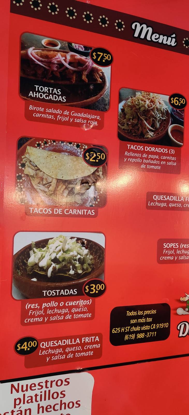 De La Torre Cenaduria | restaurant | 625 H St, Chula Vista, CA 91910, USA | 6199883711 OR +1 619-988-3711