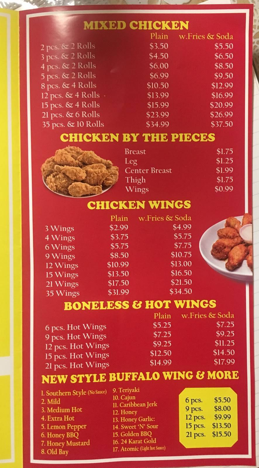 Crown Fried Chicken & Pizza | restaurant | 44 New Lots Ave, Brooklyn, NY 11212, USA | 7184955008 OR +1 718-495-5008