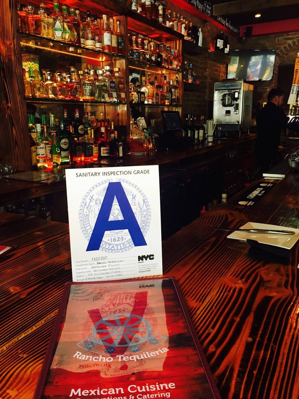 Rancho Tequileria | restaurant | 718 Amsterdam Ave, New York, NY 10025, USA | 2122474505 OR +1 212-247-4505