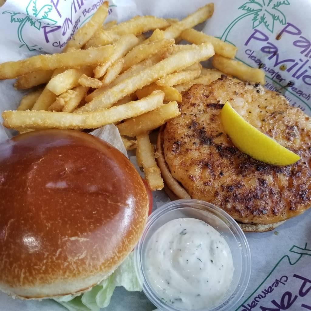 Palm Pavilion Beachside Grill & Bar | restaurant | 10 Bay Esplanade, Clearwater, FL 33767, USA | 7274462642 OR +1 727-446-2642