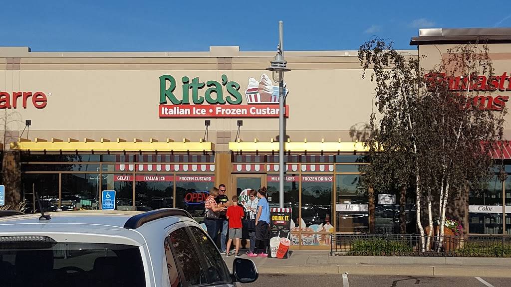 Ritas Italian Ice & Frozen Custard | restaurant | Cobblestone Lake Commercial, 15594 Pilot Knob Rd Suite #400, Apple Valley, MN 55124, USA | 6513689635 OR +1 651-368-9635