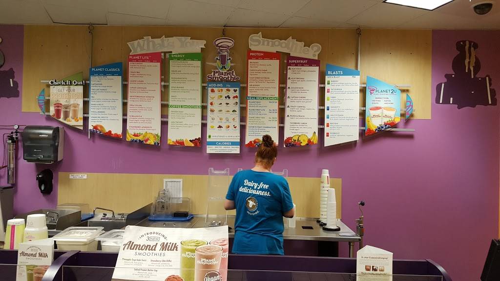Planet Smoothie | restaurant | 135 Marshall Ave, Hampton, VA 23669, USA | 7577286228 OR +1 757-728-6228