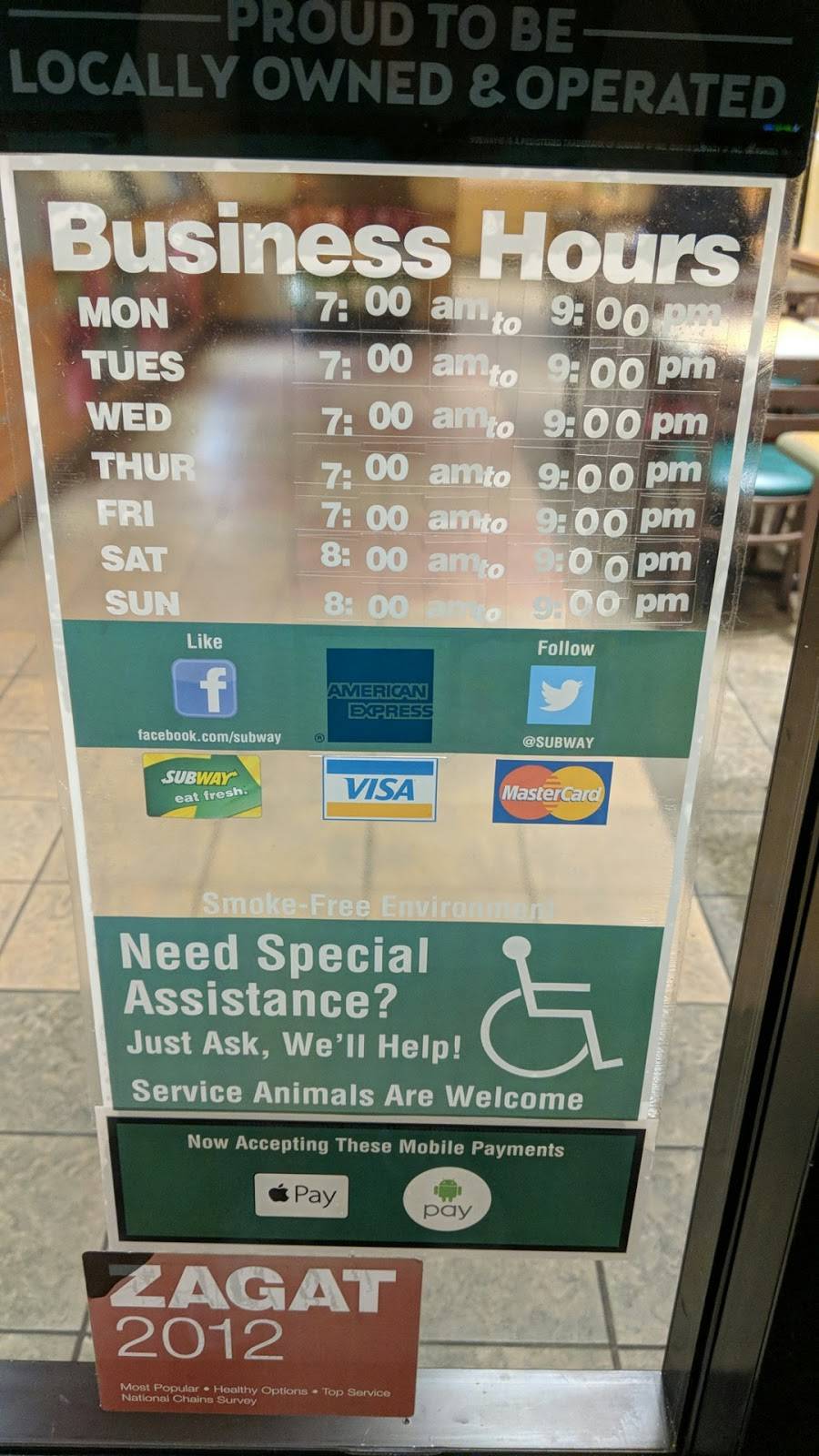 Subway Restaurants | restaurant | 1710 Berryessa Rd #111, San Jose, CA 95133, USA | 4082585557 OR +1 408-258-5557