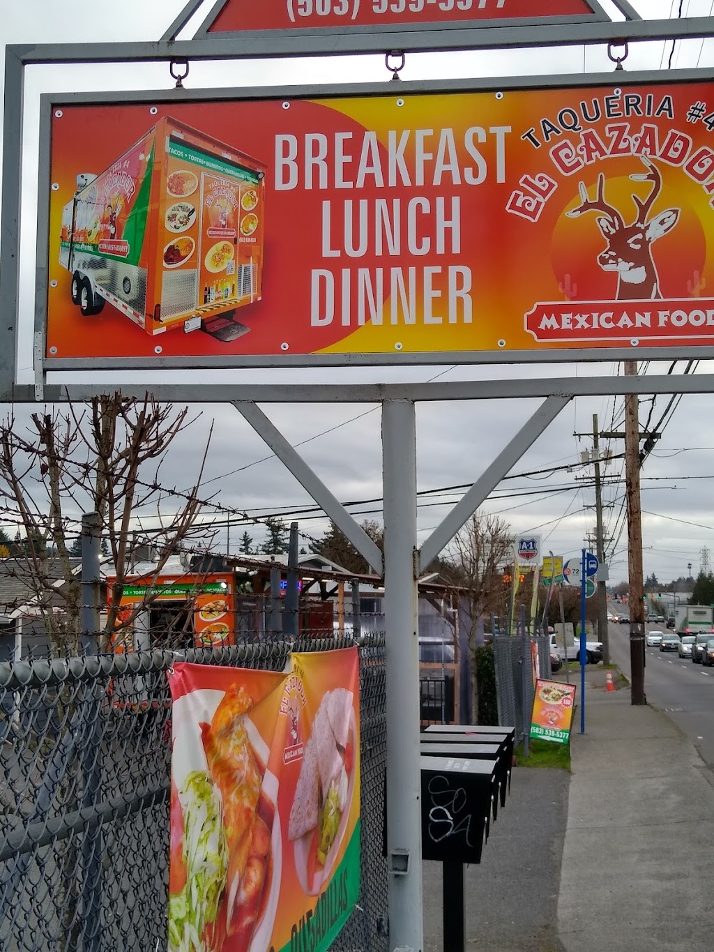 Taqueria El Cazador #4 Food Truck | restaurant | 7766 SE 82nd Ave, Portland, OR 97266, USA | 5035395377 OR +1 503-539-5377