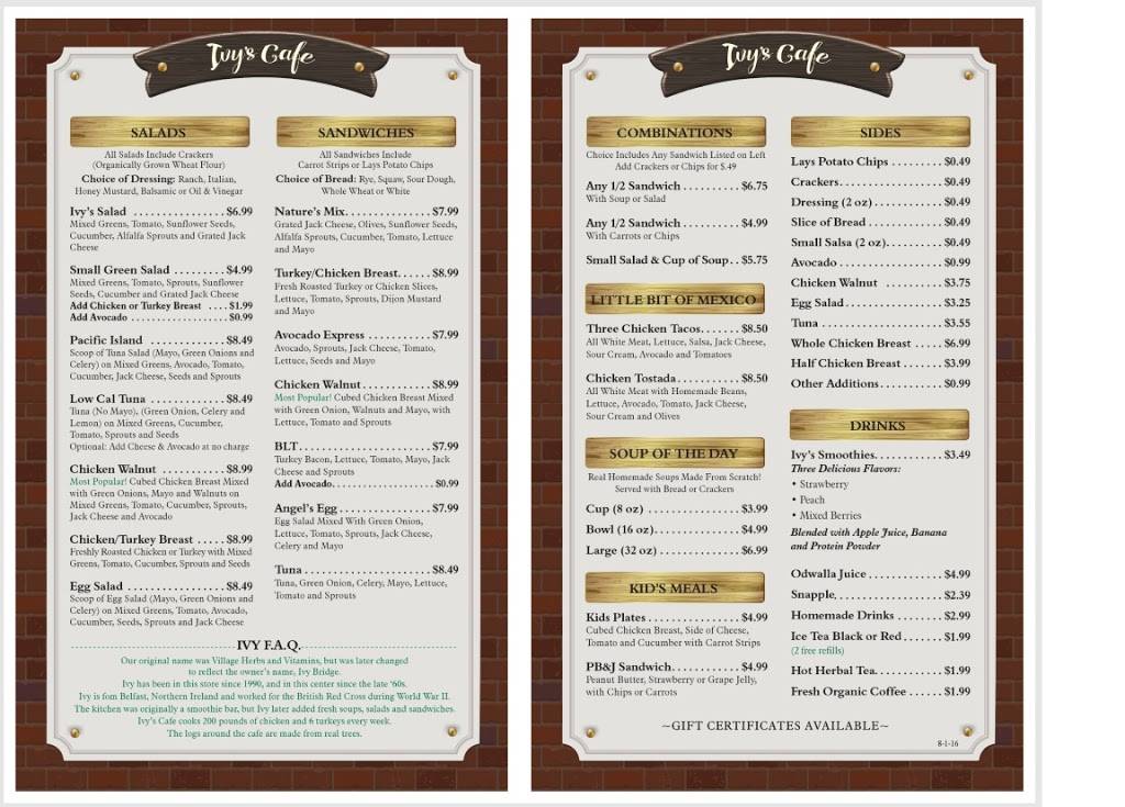 Ivys Cafe | restaurant | 462 El Camino Real, Tustin, CA 92780, USA | 7148320750 OR +1 714-832-0750