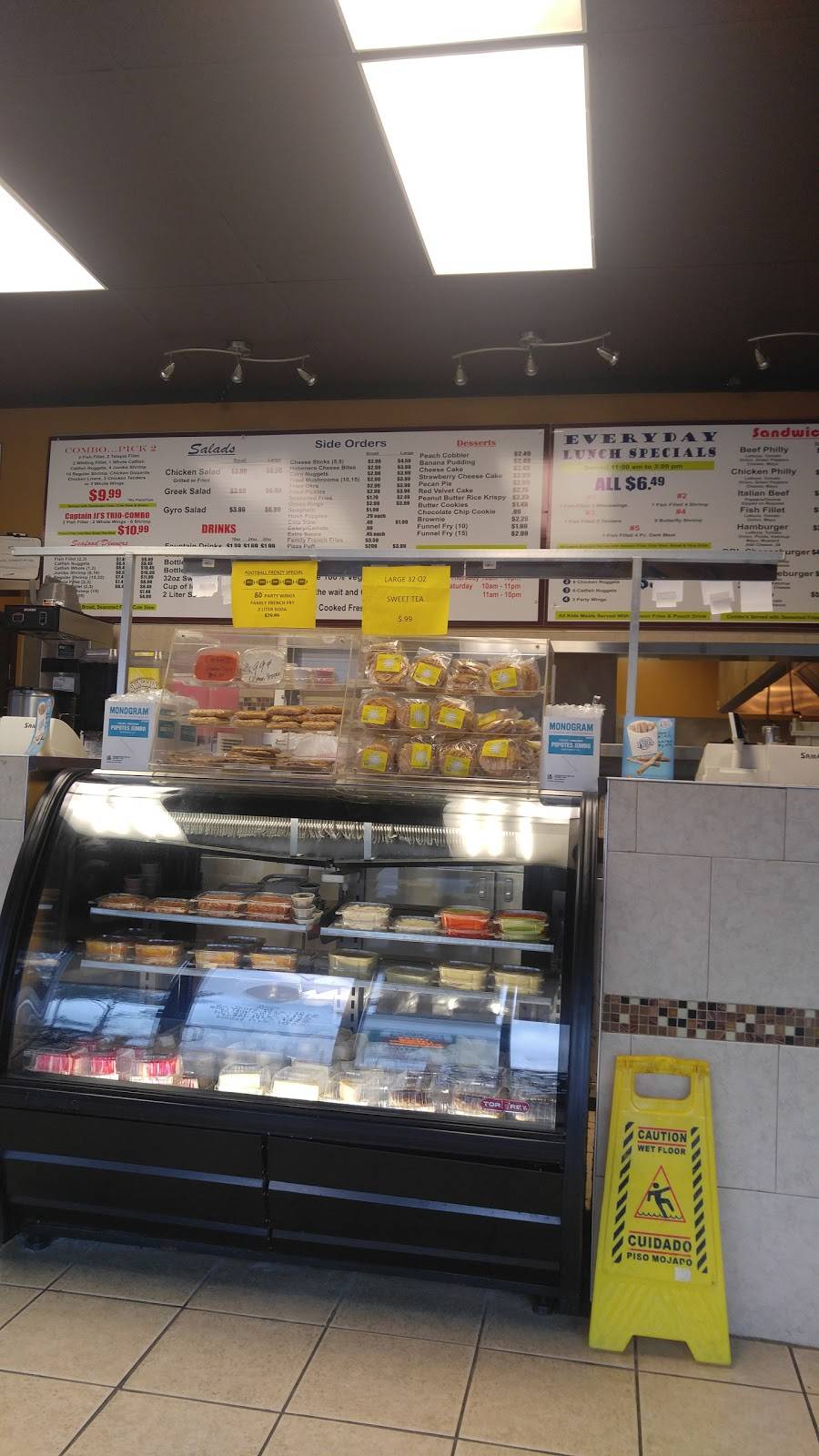 Captain JJ Fish & Chicken | restaurant | 450 Stateline Rd W, Southaven, MS 38671, USA | 6624699565 OR +1 662-469-9565