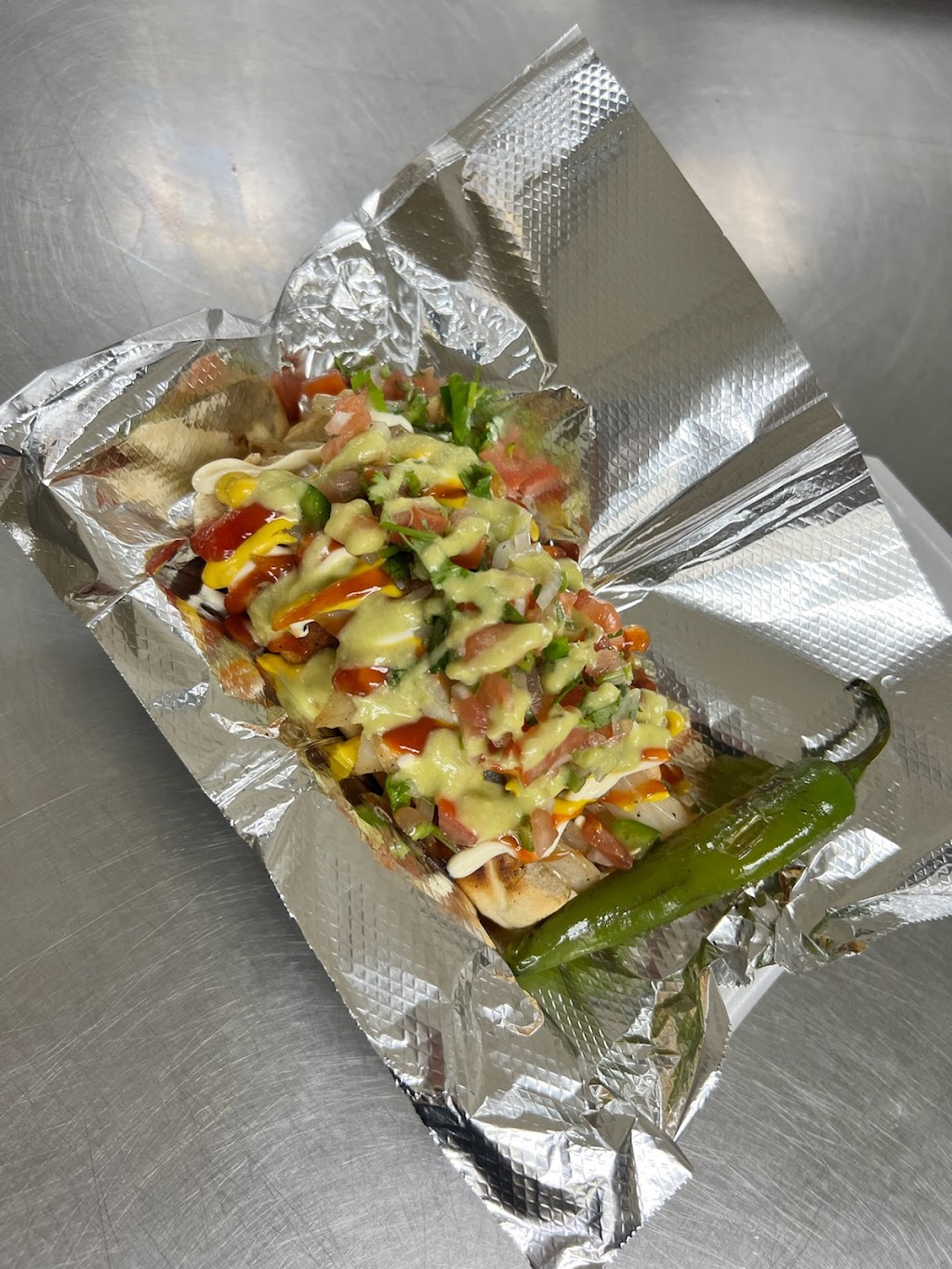 Loaded street hotdogs | restaurant | 1445 W Henderson Ave, Porterville, CA 93257, USA | 5597936341 OR +1 559-793-6341