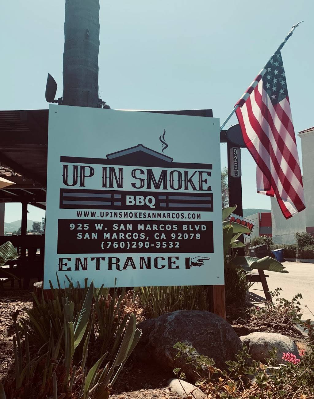 Up in Smoke BBQ | restaurant | 925 W San Marcos Blvd # B, San Marcos, CA 92078, USA | 7602903532 OR +1 760-290-3532