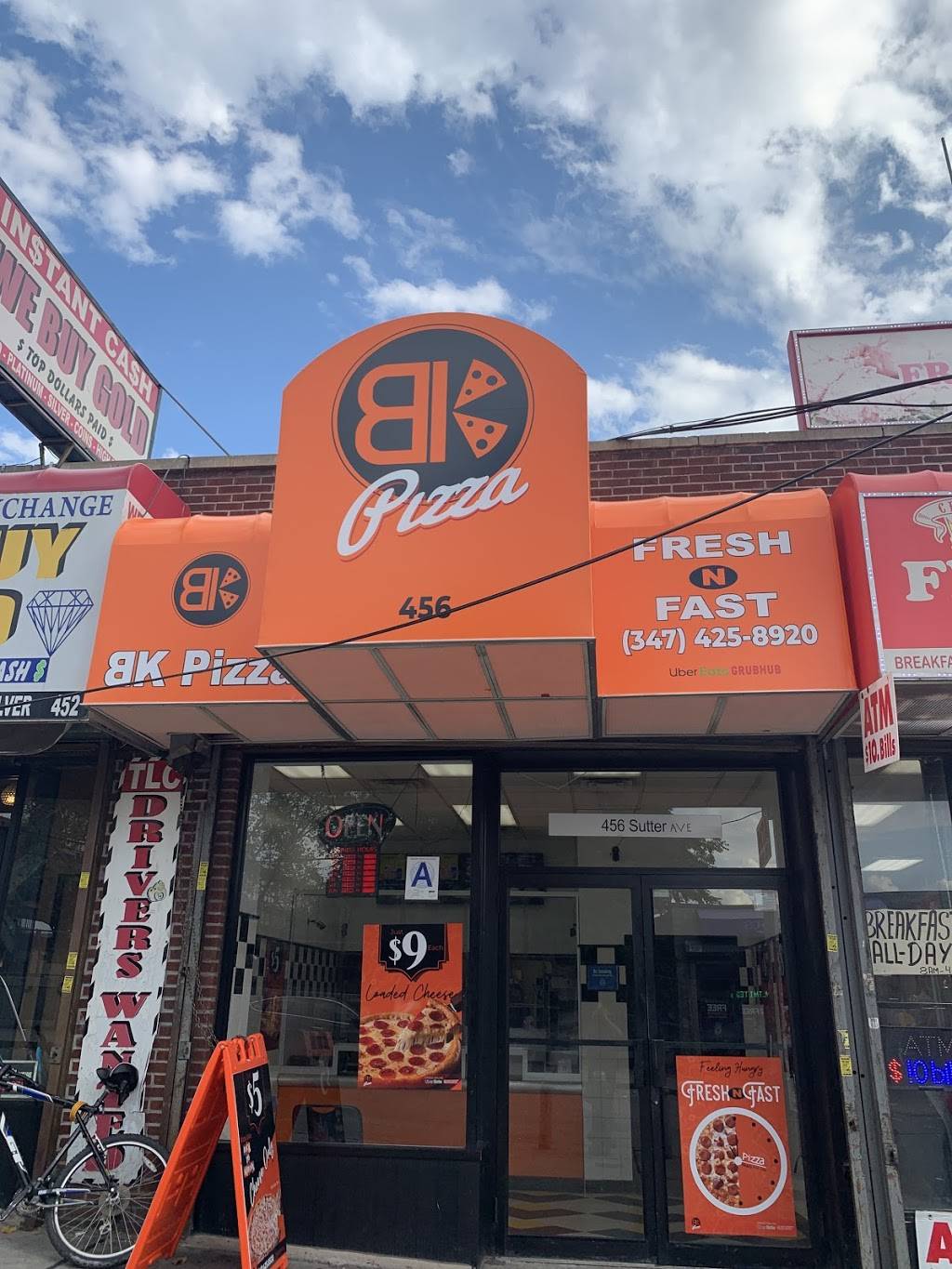 BK Pizza | restaurant | 456 Sutter Ave, Brooklyn, NY 11212, USA | 3474258920 OR +1 347-425-8920