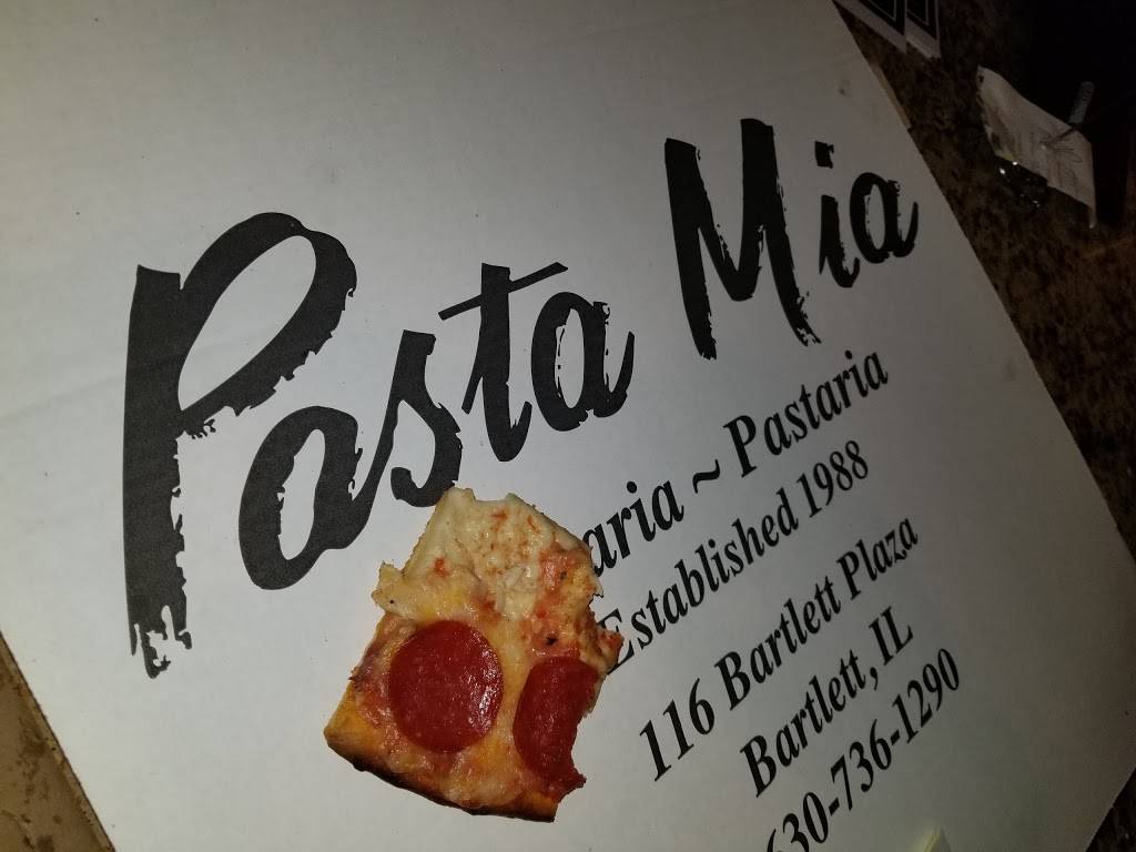 Pasta Mia | restaurant | 116 Bartlett Plaza, Bartlett, IL 60103, USA | 6307361290 OR +1 630-736-1290