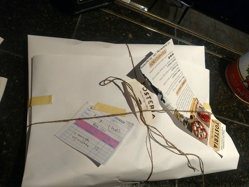 YO TO GO: A Slice of YOSTERIA | meal takeaway | 3649 Canfield Rd, Youngstown, OH 44406, USA | 3309513630 OR +1 330-951-3630