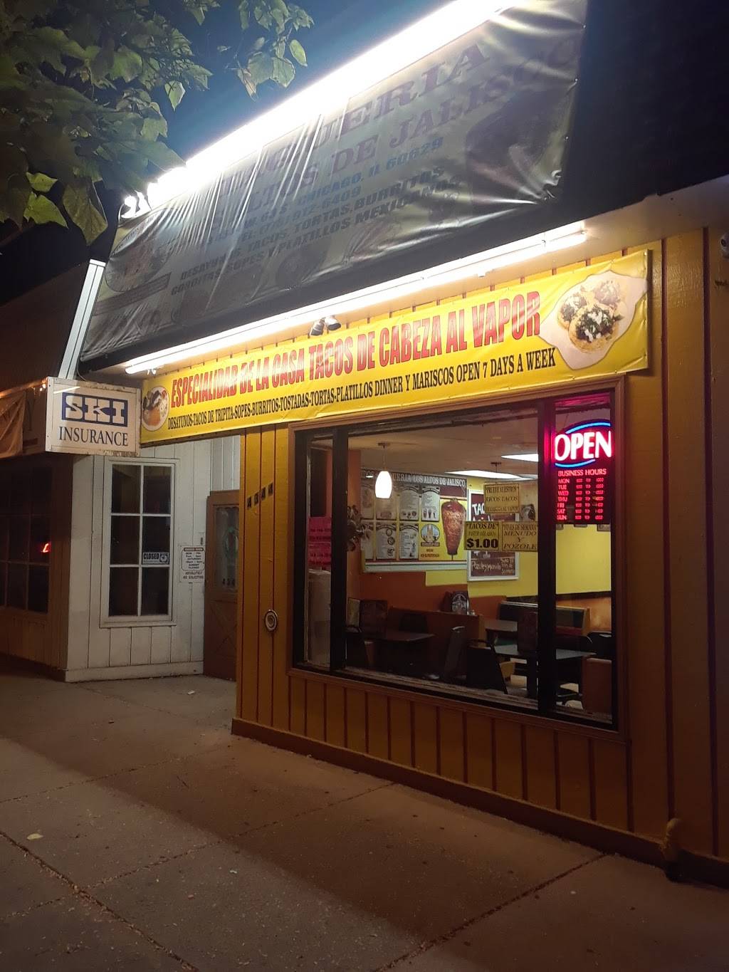 Taqueria Los Altos De Jalisco | restaurant | 4344 W 63rd St, Chicago, IL 60629, USA | 7739126409 OR +1 773-912-6409