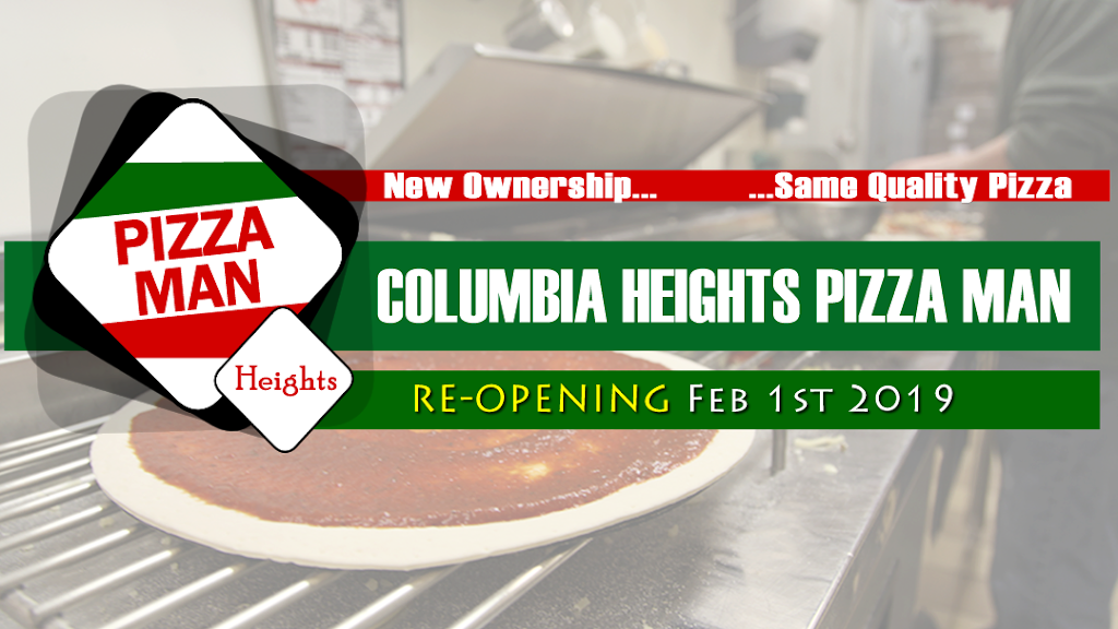 Pizza Man of Columbia Heights | meal delivery | 4045 Central Ave NE, Columbia Heights, MN 55421, USA | 7637881880 OR +1 763-788-1880