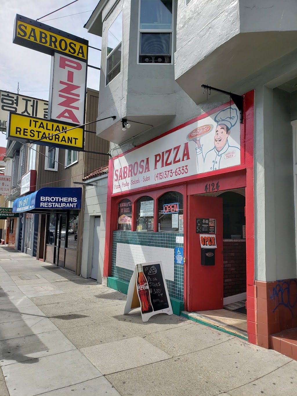 Sabrosa Pizza | restaurant | 4124 Geary Blvd, San Francisco, CA 94118, USA | 4153736333 OR +1 415-373-6333