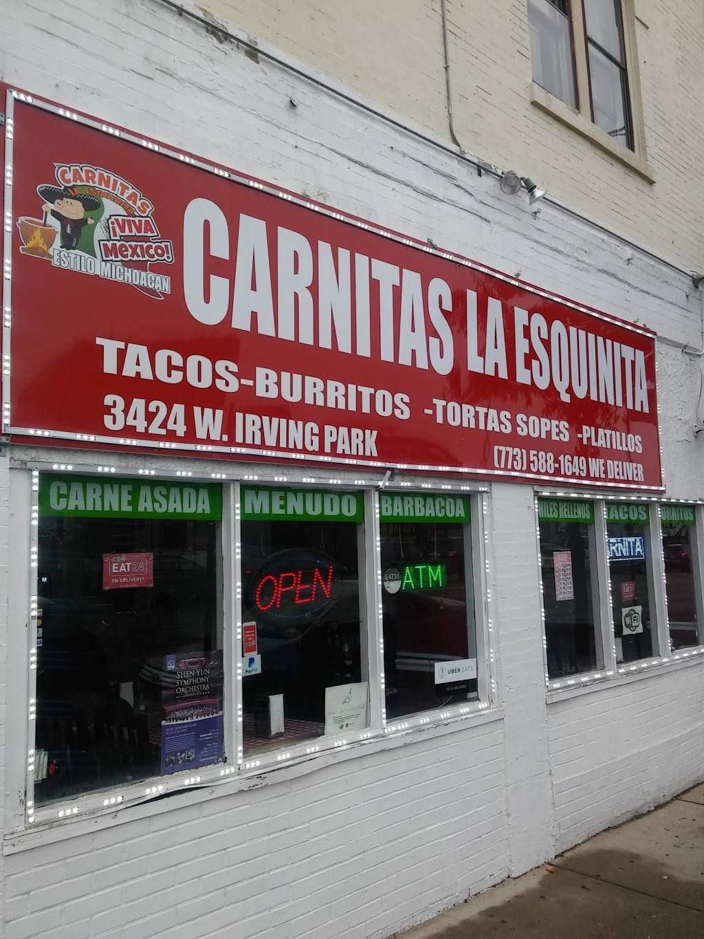 Carnitas La Esquinita | restaurant | 3424 W Irving Park Rd, Chicago, IL 60618, USA | 7732497202 OR +1 773-249-7202