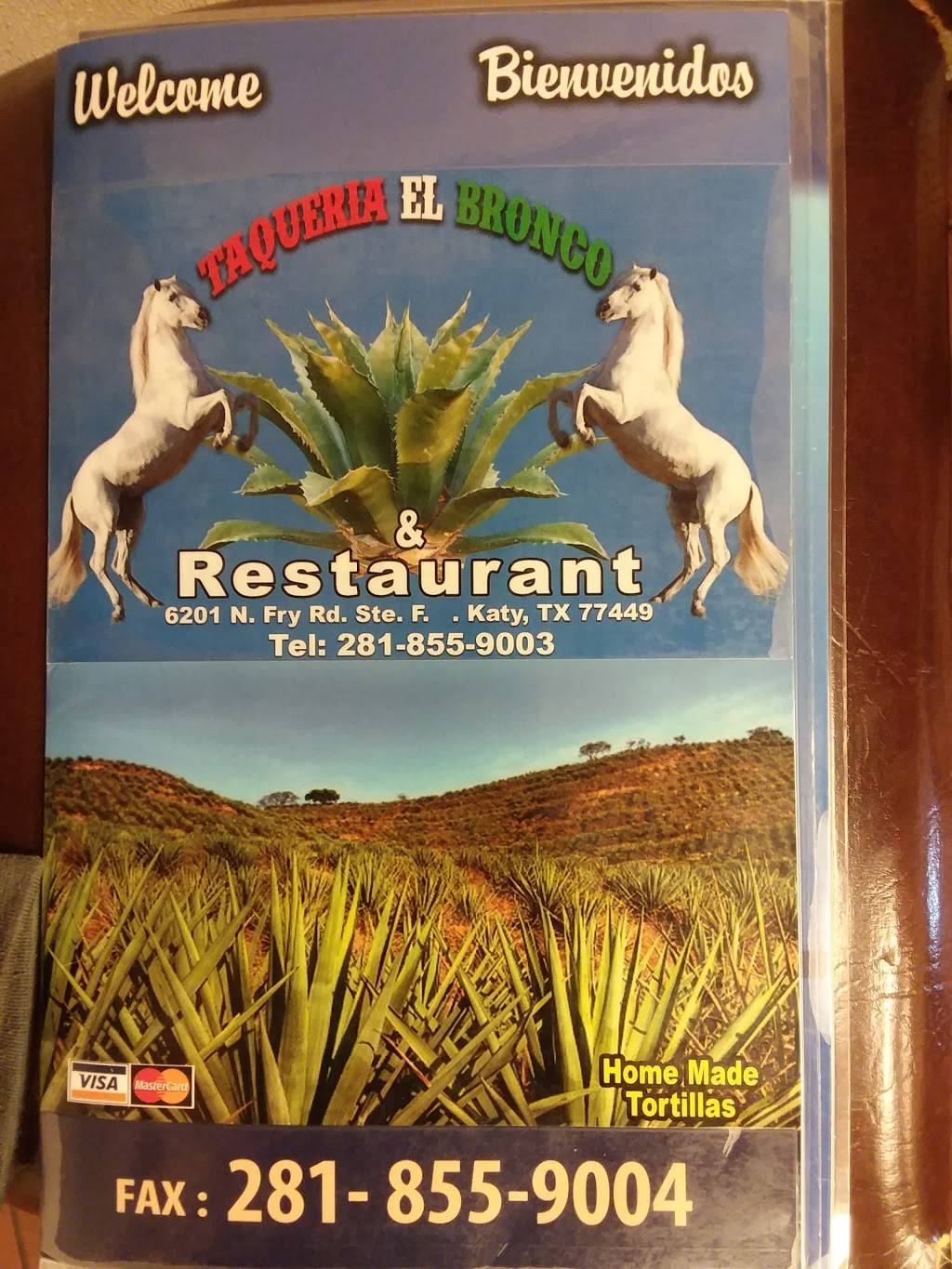 Taqueria el Bronco & restaurant | restaurant | 6201 N Fry Rd STE F, Katy, TX 77449, USA | 2818559003 OR +1 281-855-9003