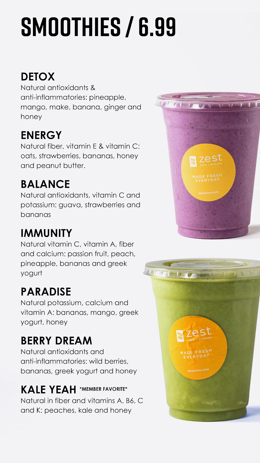 Zest | restaurant | 1020 Belvidere St Suite A, El Paso, TX 79912, USA | 9152609895 OR +1 915-260-9895