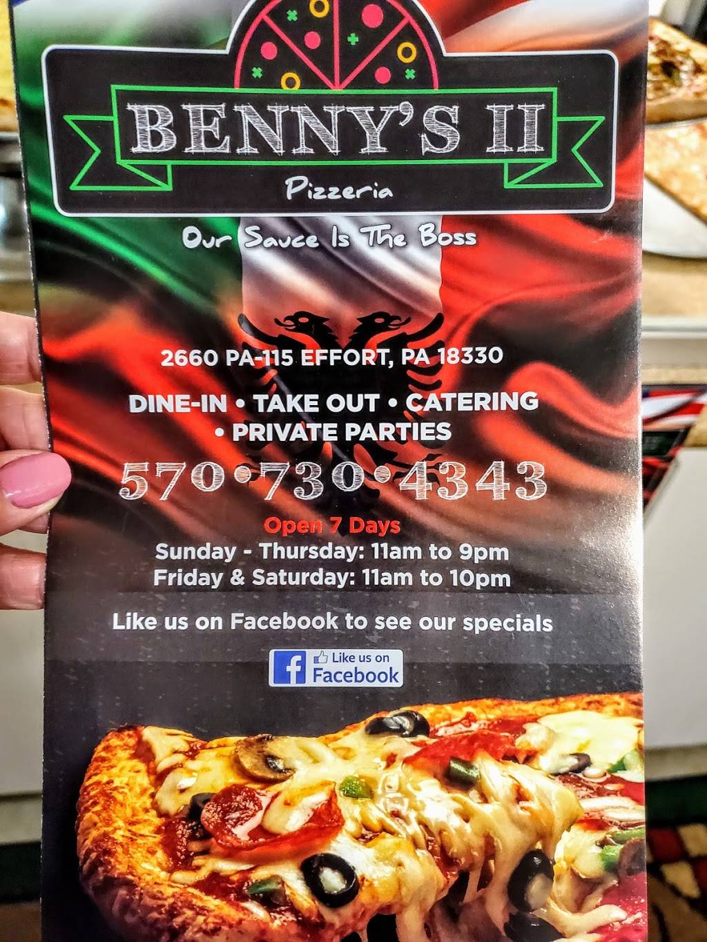 Bennys II | restaurant | 2660 PA-115, Effort, PA 18330, USA | 5707304343 OR +1 570-730-4343