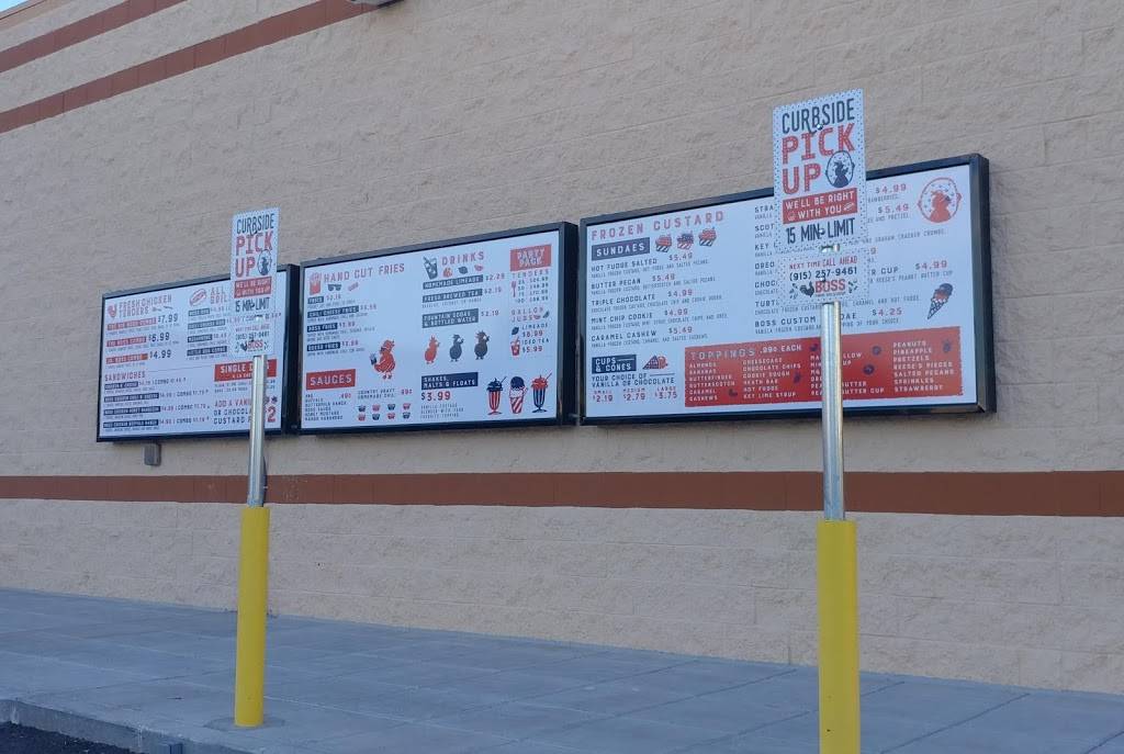 Boss Chicken and Custard | restaurant | 700 N Zaragoza Rd Bldg. B, El Paso, TX 79907, USA | 9152579461 OR +1 915-257-9461