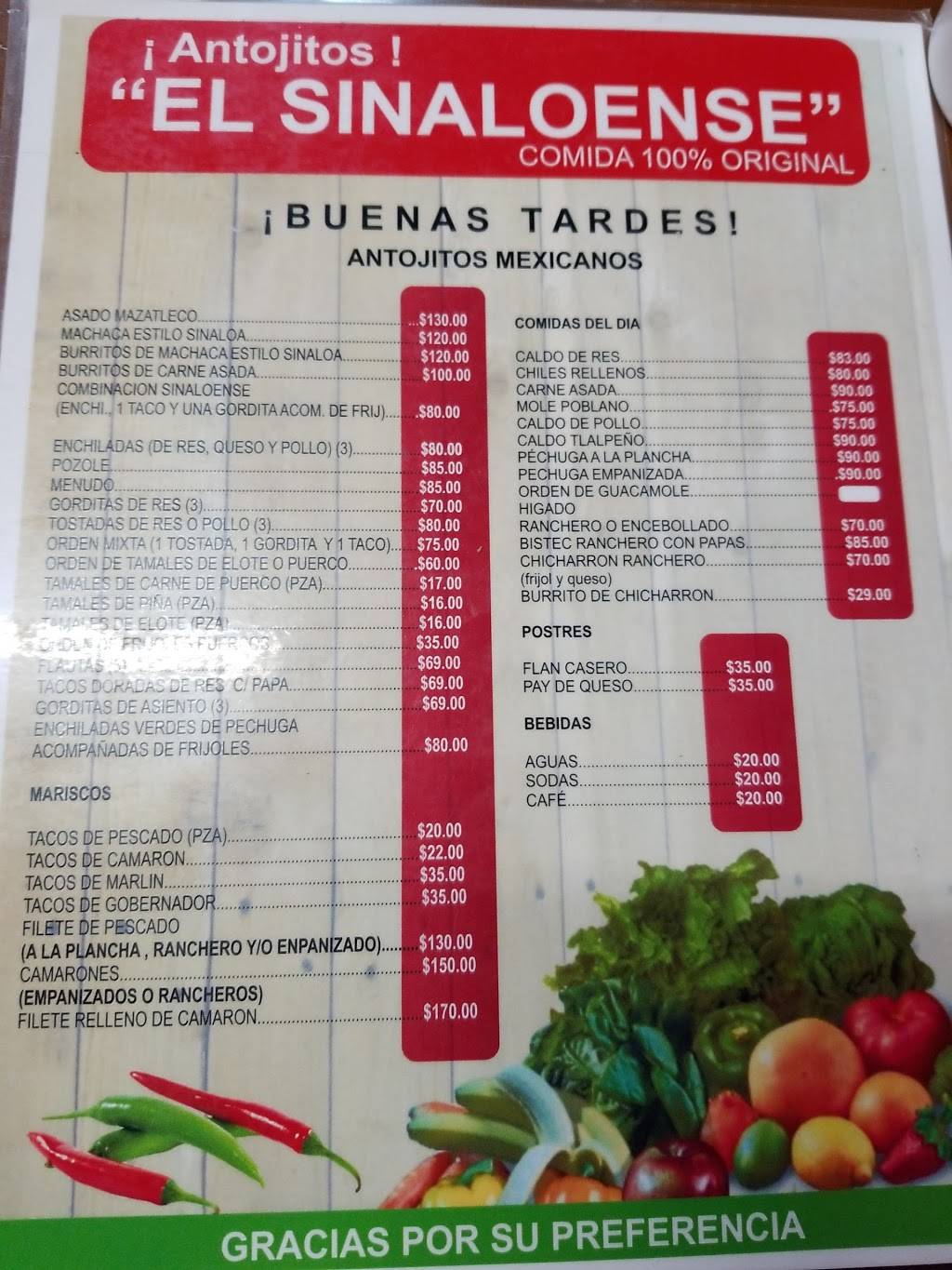 Antojitos EL SINALOENSE | restaurant | Interior 601, Aeropuerto 1900, C.Comercial Otay, Nueva Tijuana, 22435 Tijuana, B.C., Mexico | 016646232750 OR +52 664 623 2750