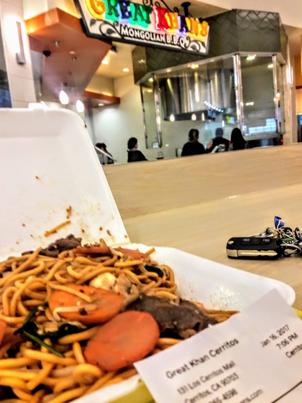Great Khan Mongolian BBQ | restaurant | 131 Los Cerritos Mall, Cerritos, CA 90703, USA | 5628654598 OR +1 562-865-4598