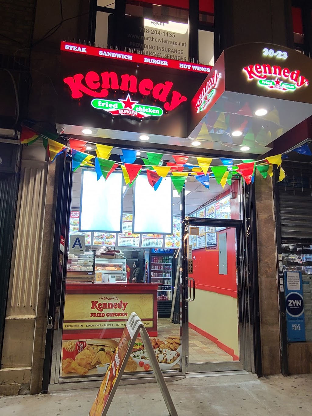 Kennedy fried chicken | restaurant | 30-23 30th Ave, Queens, NY 11102, USA | 7185455555 OR +1 718-545-5555