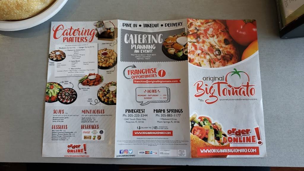 Original Big Tomato | meal delivery | 12447 S Dixie Hwy, Miami, FL 33156, USA | 3052333344 OR +1 305-233-3344
