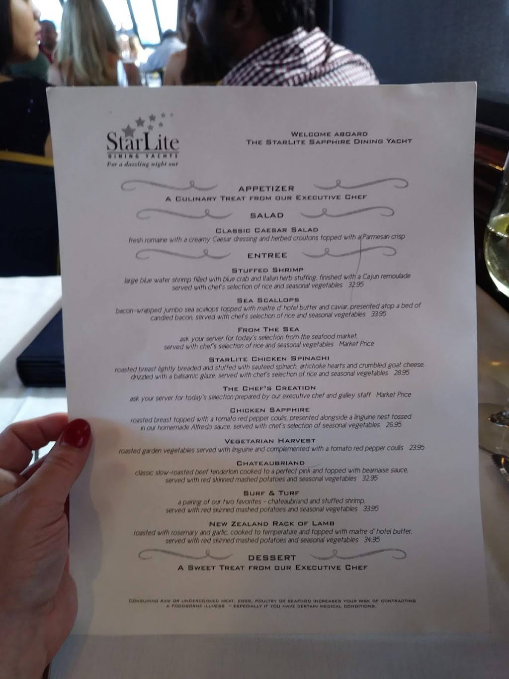 StarLite Cruises | restaurant | 3400 Pasadena Ave S, South Pasadena, FL 33707, USA | 7274622628 OR +1 727-462-2628