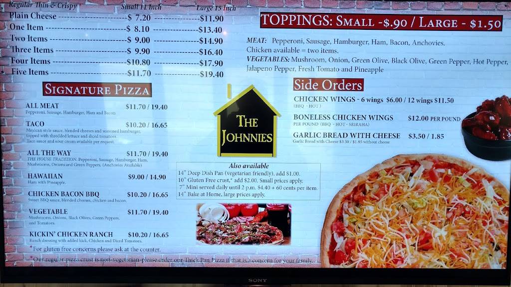 Johnnies Villa Pizza | meal takeaway | 105 W Coshocton St, Johnstown, OH 43031, USA | 7409672030 OR +1 740-967-2030