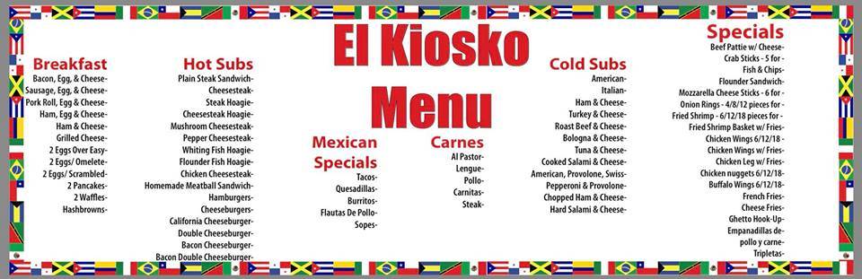 El Kiosko | restaurant | 236 S Clinton Ave, Trenton, NJ 08611, USA | 6093377962 OR +1 609-337-7962