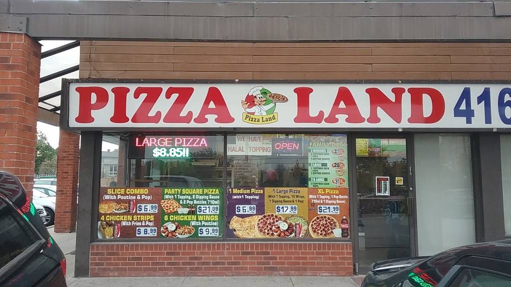Pizza Land | restaurant | 2700 Kipling Ave, Etobicoke, ON M9V 4P2, Canada | 4167408888 OR +1 416-740-8888