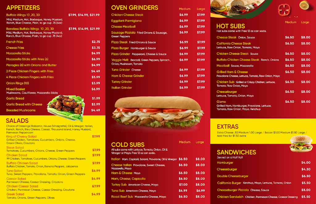 King of Cheesy Pizza | meal delivery | 841 Washington St, Reading, PA 19601, USA | 6103707407 OR +1 610-370-7407