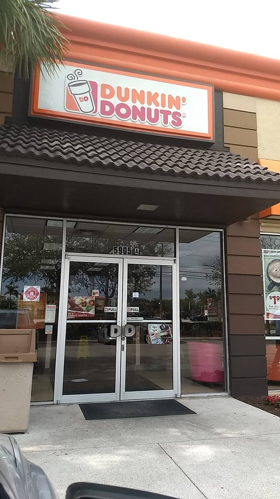 Dunkin | bakery | 5905 S State Rd 7, Lake Worth, FL 33467, USA | 5619645142 OR +1 561-964-5142