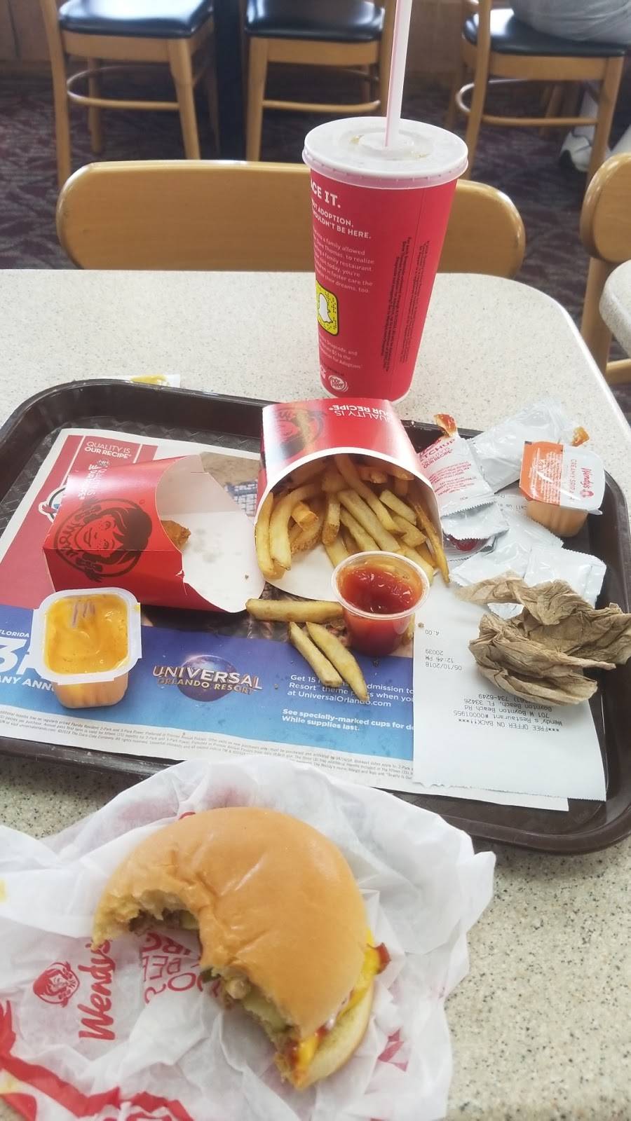 Wendys | restaurant | 701 W Boynton Beach Blvd, Boynton Beach, FL 33426, USA | 5617346249 OR +1 561-734-6249