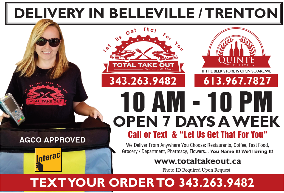 Quinte Delivery |  | 56 Tracey Street, Belleville, ON K8P 2R5, Canada | 6139677827 OR +1 613-967-7827