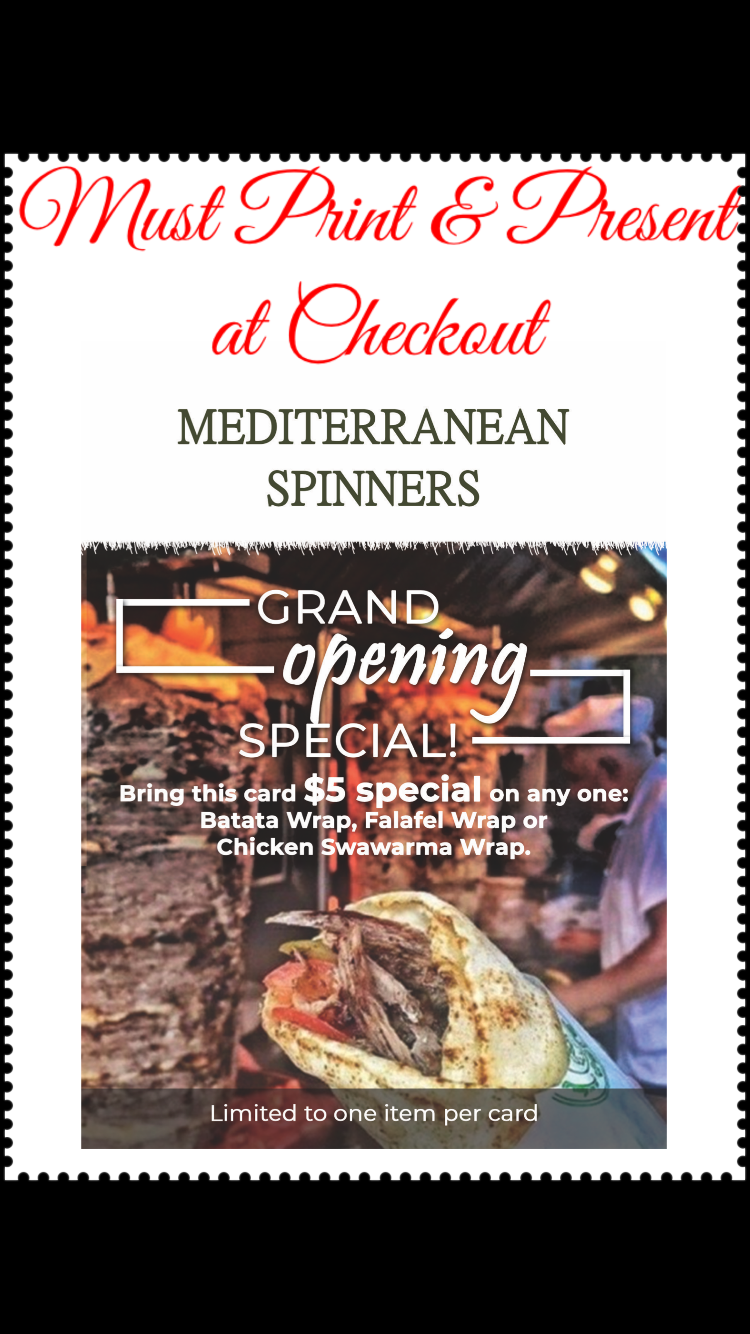 Mediterranean Spinners | restaurant | 1123 E Alosta Ave, Azusa, CA 91702, USA | 6263355555 OR +1 626-335-5555