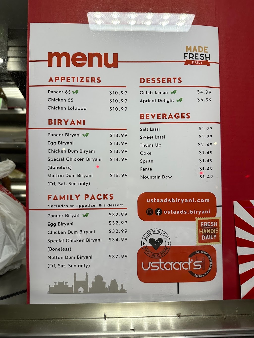 Ustaad’s Biryani | restaurant | 14200 Byron Rd, Tracy, CA 95304, USA | 2093990917 OR +1 209-399-0917