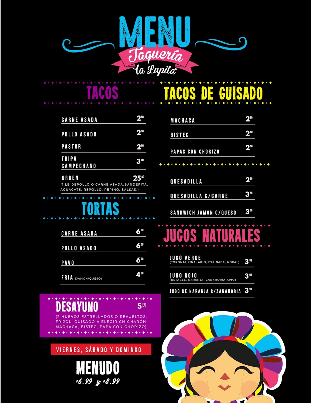 " La Lupita" | restaurant | 781 Cesar Chavez Blvd, Calexico, CA 92231, USA | 4422527120 OR +1 442-252-7120