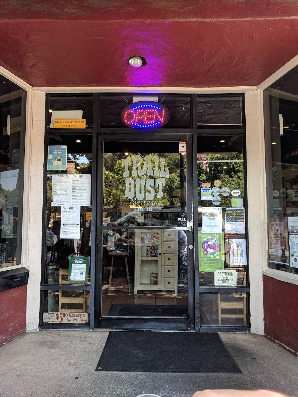 Trail Dust BBQ | meal takeaway | 17240 Monterey Rd, Morgan Hill, CA 95037, USA | 4087769072 OR +1 408-776-9072
