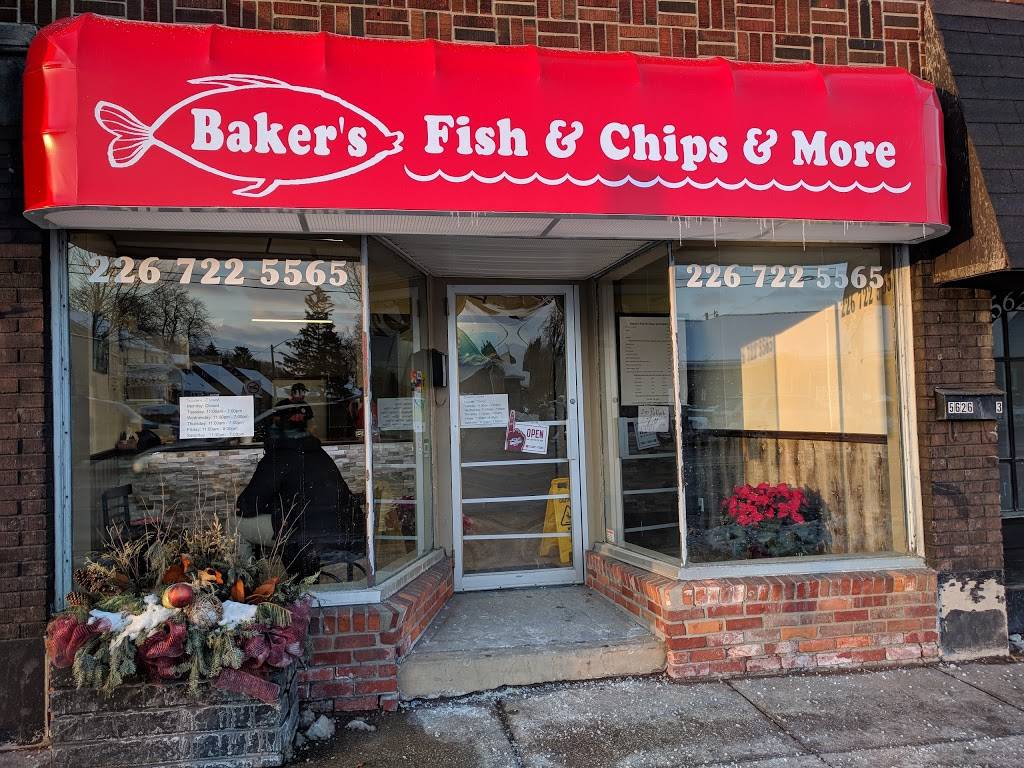 Bakers Fish & Chips and More | meal takeaway | 5622 Wyandotte St E, Windsor, ON N8S 1M3, Canada | 2267225565 OR +1 226-722-5565