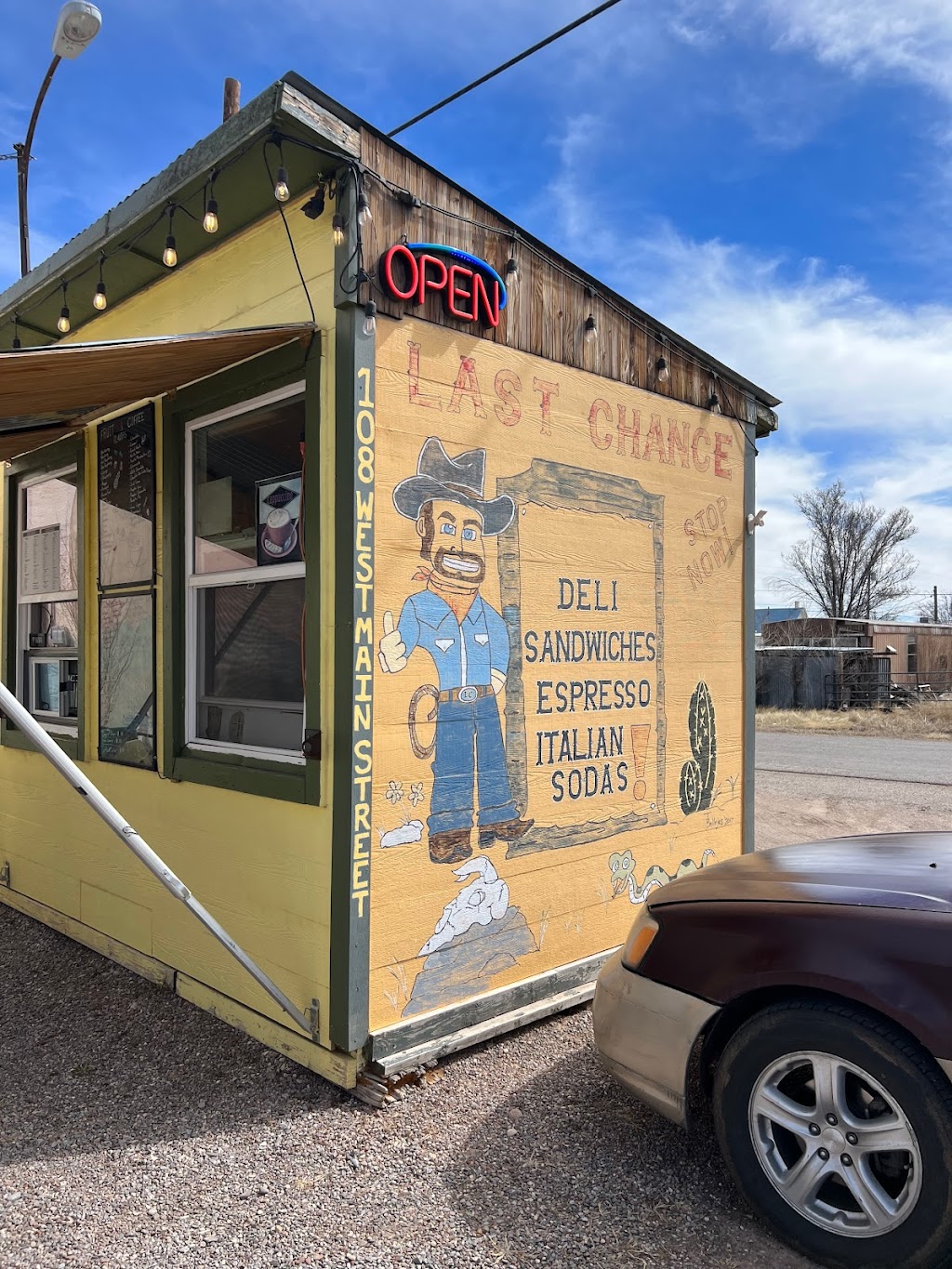 Last Chance Food Shack | restaurant | 108 West Main Street Corner of Highway, 60 and Main Street, Mountainair, NM 87036, USA | 5058475092 OR +1 505-847-5092