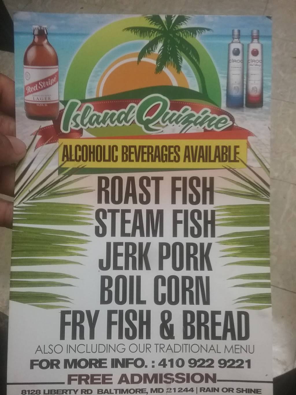 Island Quizine | restaurant | 6526 Reisterstown Rd, Pikesville, MD 21215, USA | 4104157003 OR +1 410-415-7003