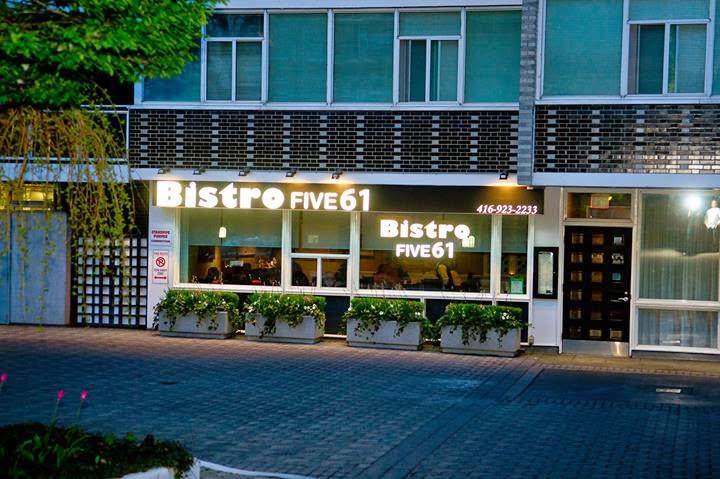 Bistro Five61 | restaurant | 561 Avenue Rd, Toronto, ON M4V 2J8, Canada | 4169232233 OR +1 416-923-2233