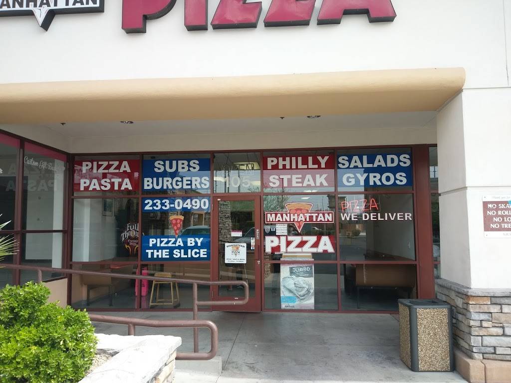 Manhattan pizza | restaurant | 8550 W Charleston Blvd #105, Las Vegas, NV 89117, USA | 7022330490 OR +1 702-233-0490