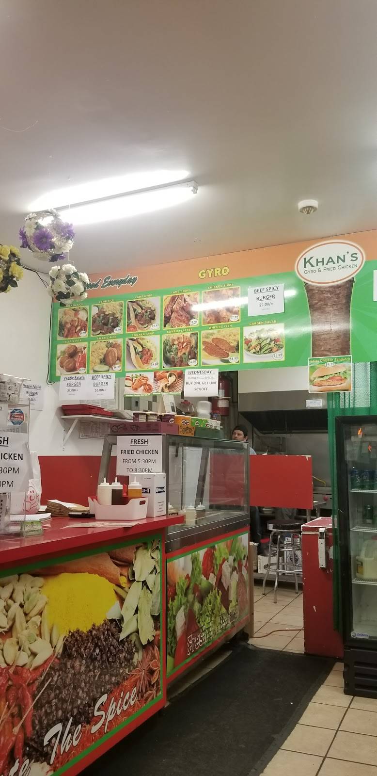 Khans Gyro & Fried Chicken | meal delivery | 1947 Bath Ave, Brooklyn, NY 11214, USA | 3473127777 OR +1 347-312-7777