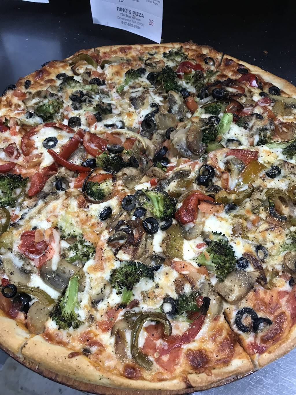 Rinos Pizza | meal delivery | 730 Blue Hill Avenue, Dorchester, MA 02121, USA | 6172659794 OR +1 617-265-9794