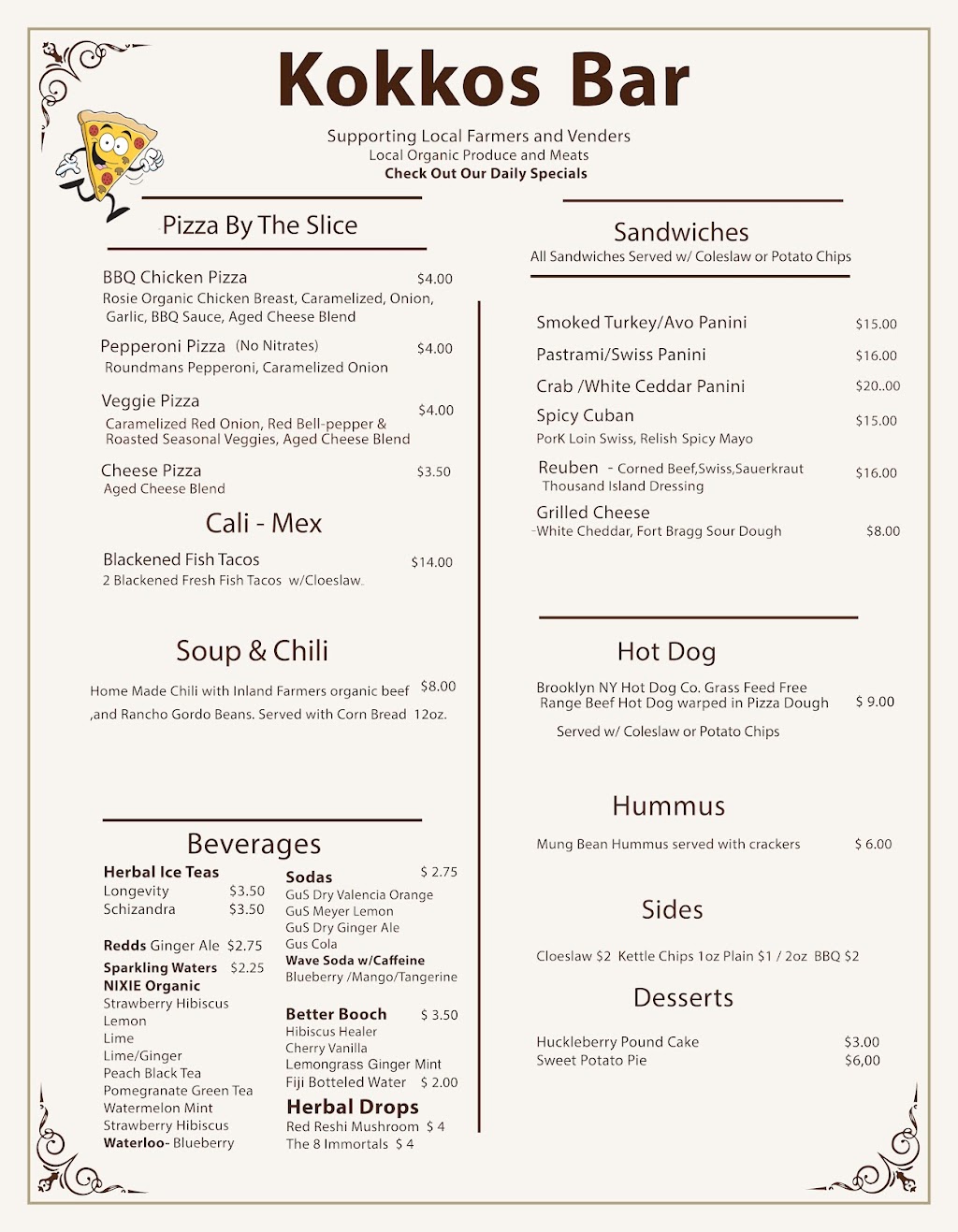 Kokkos Bar/Redwood Event Center | restaurant | 301 N Main St, Fort Bragg, CA 95437, USA | 7079642651 OR +1 707-964-2651